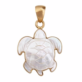 Alchemia Mother of Pearl Sea Turtle Pendant (Large)